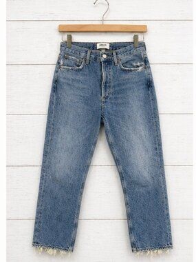 AGOLDE HIGH RISE RILEY CROP STRAIGHT DENIM SIZE 28